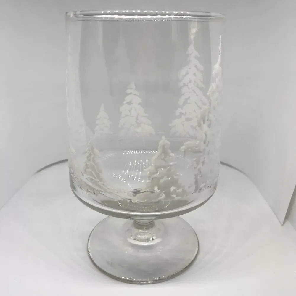 Vintage L.E.Smith Glass Animates Christmas Eve Candle Lamp 1970s Original Box